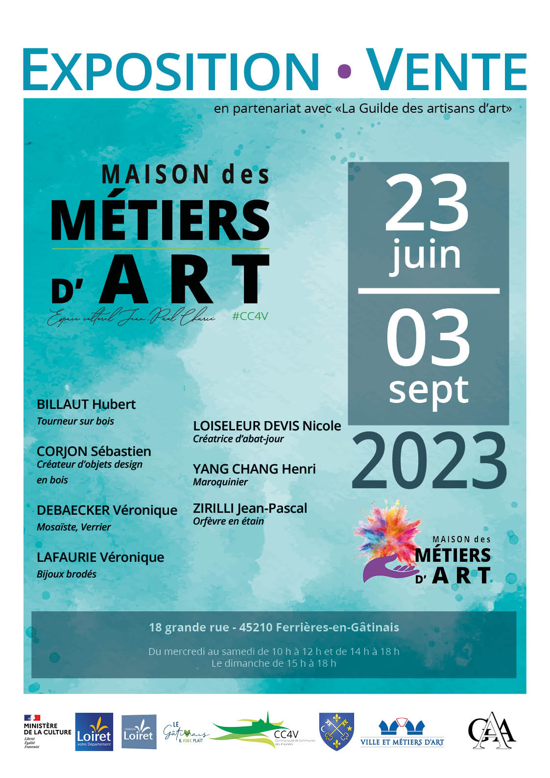 Exposition vente de la Guilde des Artisans d’Art