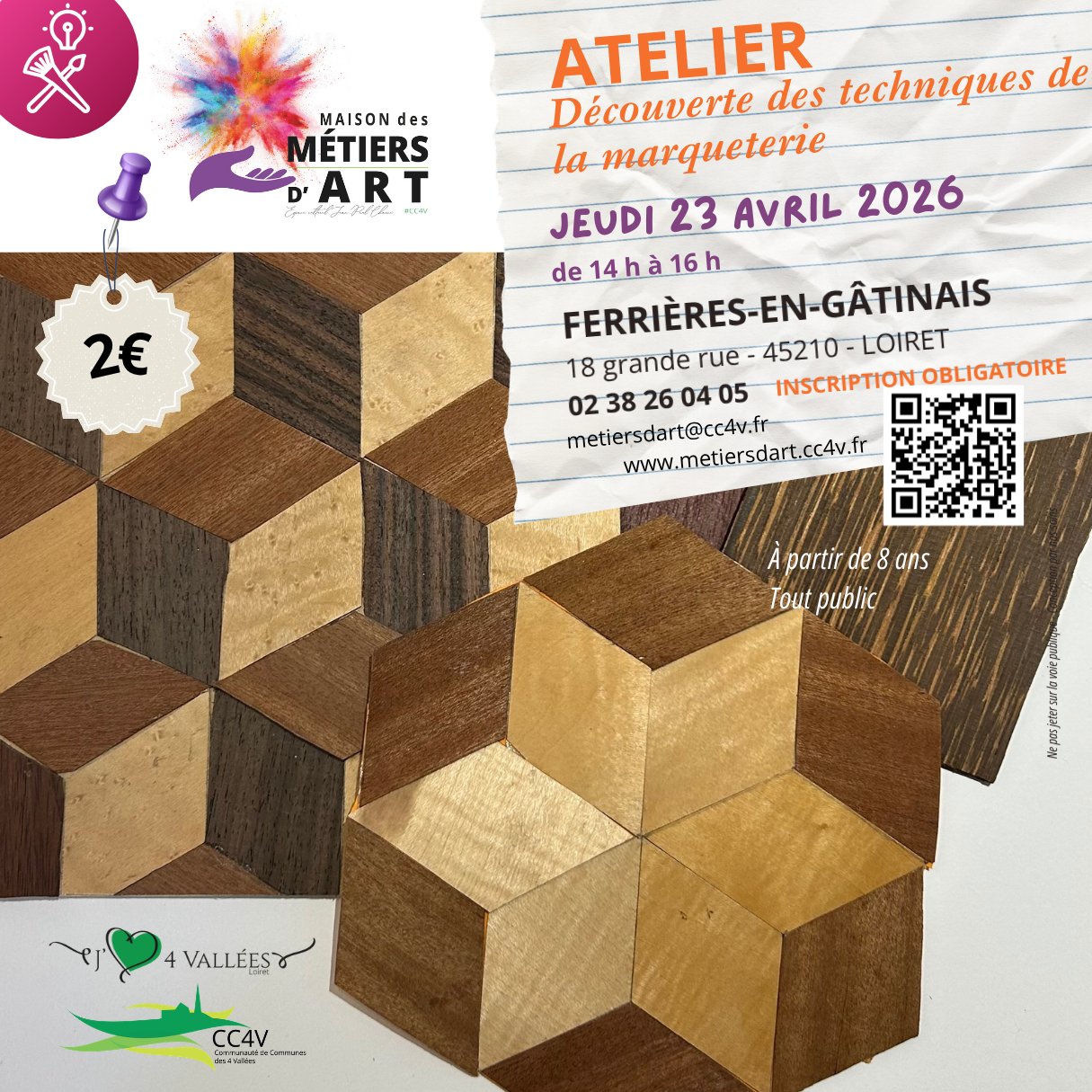 Atelier découverte des techniques de la marqueterie